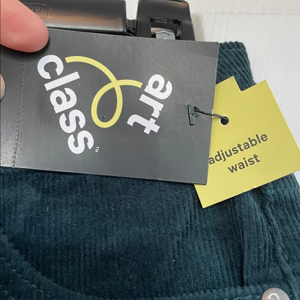 NWT Art Class Girls Adventure Teal L (10-12) Corduroy Mini Skirt adjustable